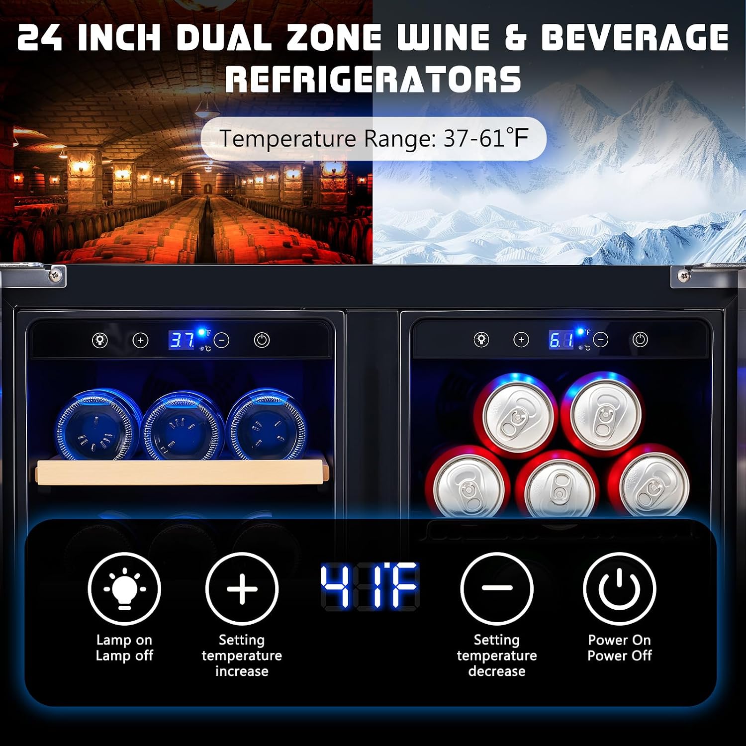 Beverage Refrigerator, 24-Inch - Wine Beer Fridge Under Counter recension och pris
