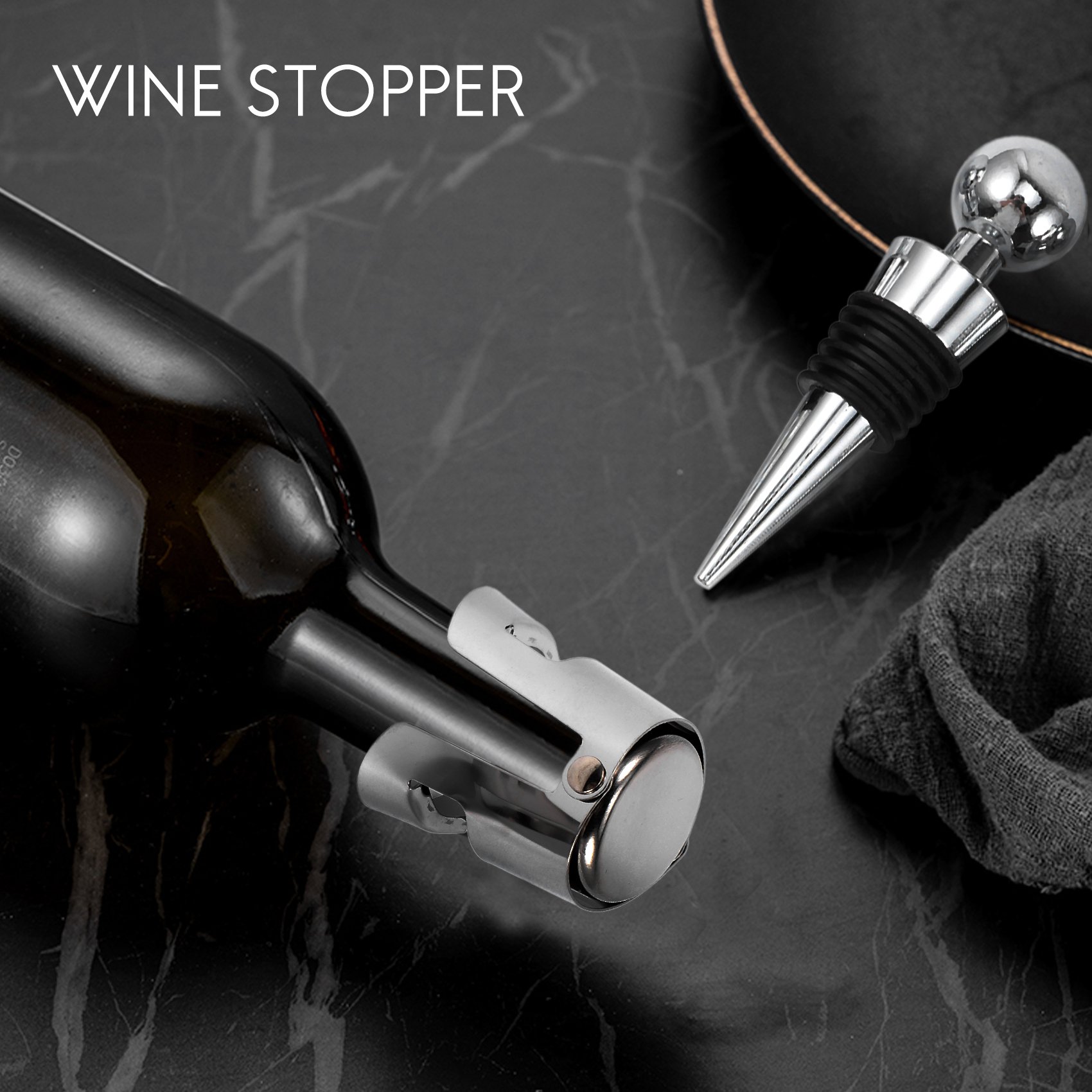 J1UL1N Wine Champagne Bottle S - Wine Stopper Vacuum recension och pris
