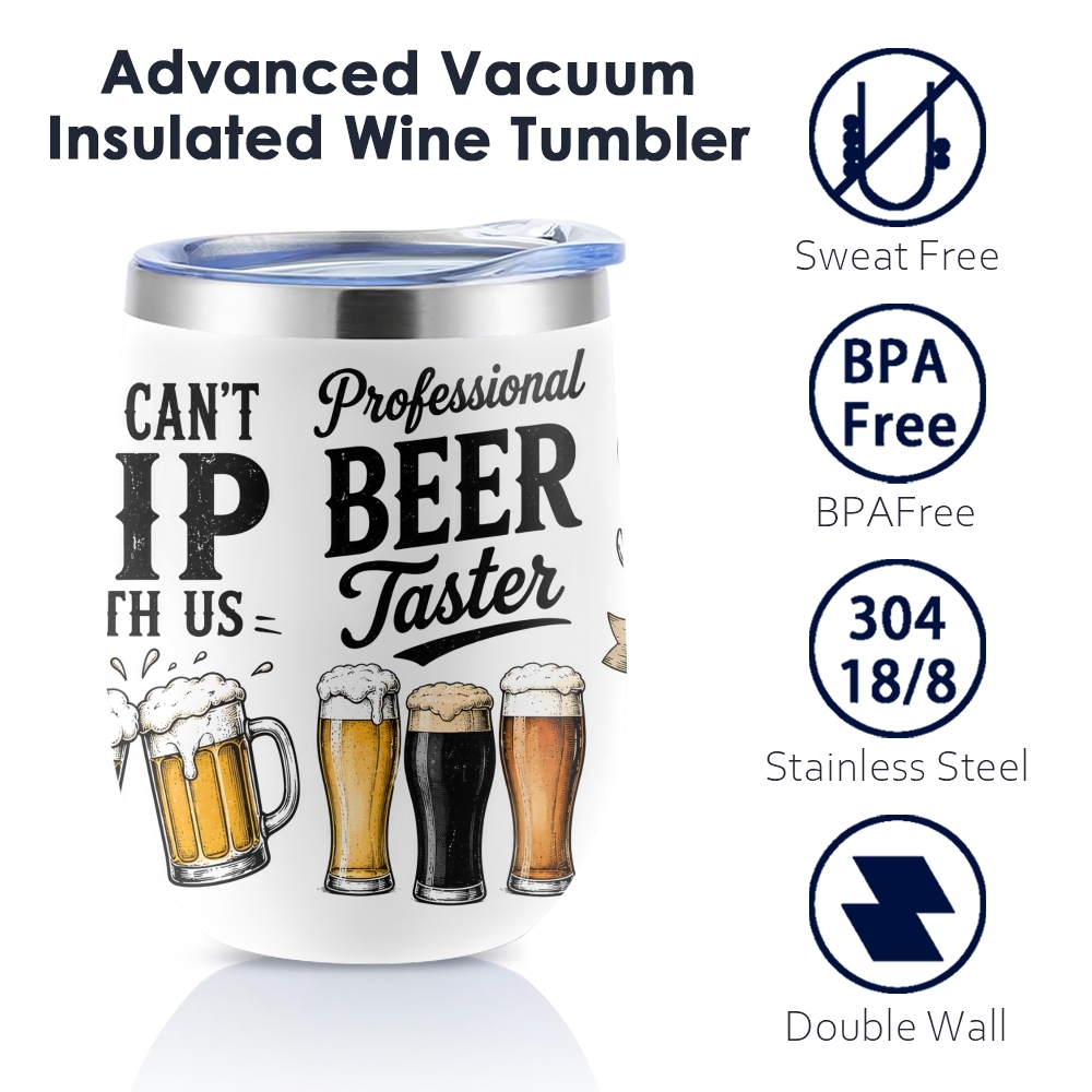 Funny Beer Quotes Vacuum Flask - Beer And Wine Quote recension och pris