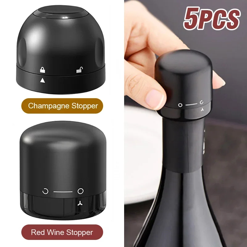 1/5pcs Vacuum Sealed Wine Bott - Wine Stopper Vacuum recension och pris
