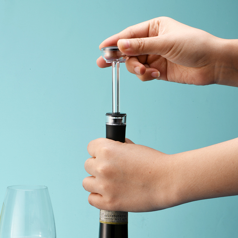 5PC Black Vacuum Pump Reusable - Wine Stopper Vacuum recension och pris