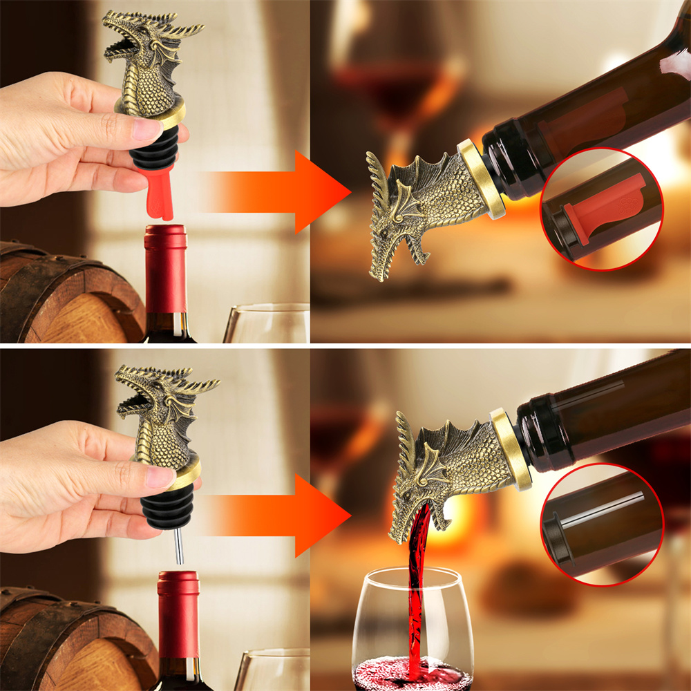 Dragon Decor Wine Bottle Stopp - Wine Stopper Vacuum recension och pris