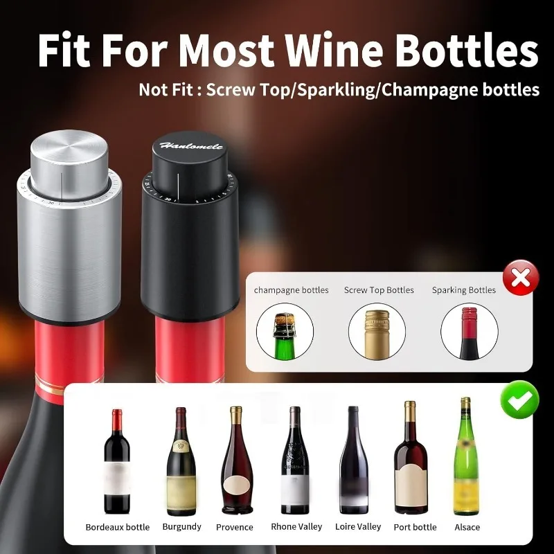 Wine Bottle Stoppers Vacuum Wi - Wine Stopper Vacuum recension och pris