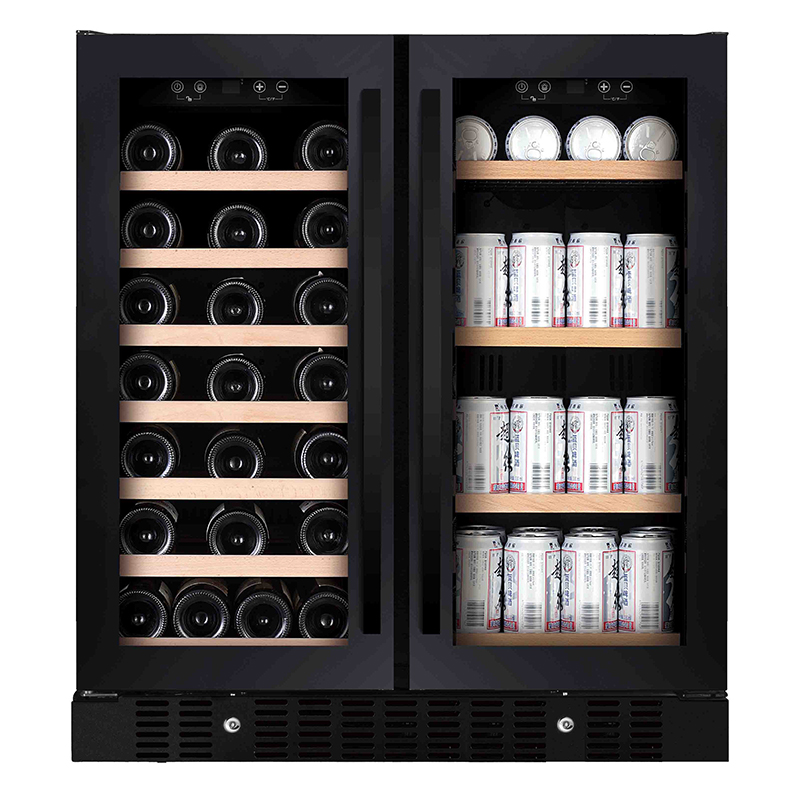 176L Glass Door Drink Fridge U - Wine Beer Fridge Under Counter recension och pris