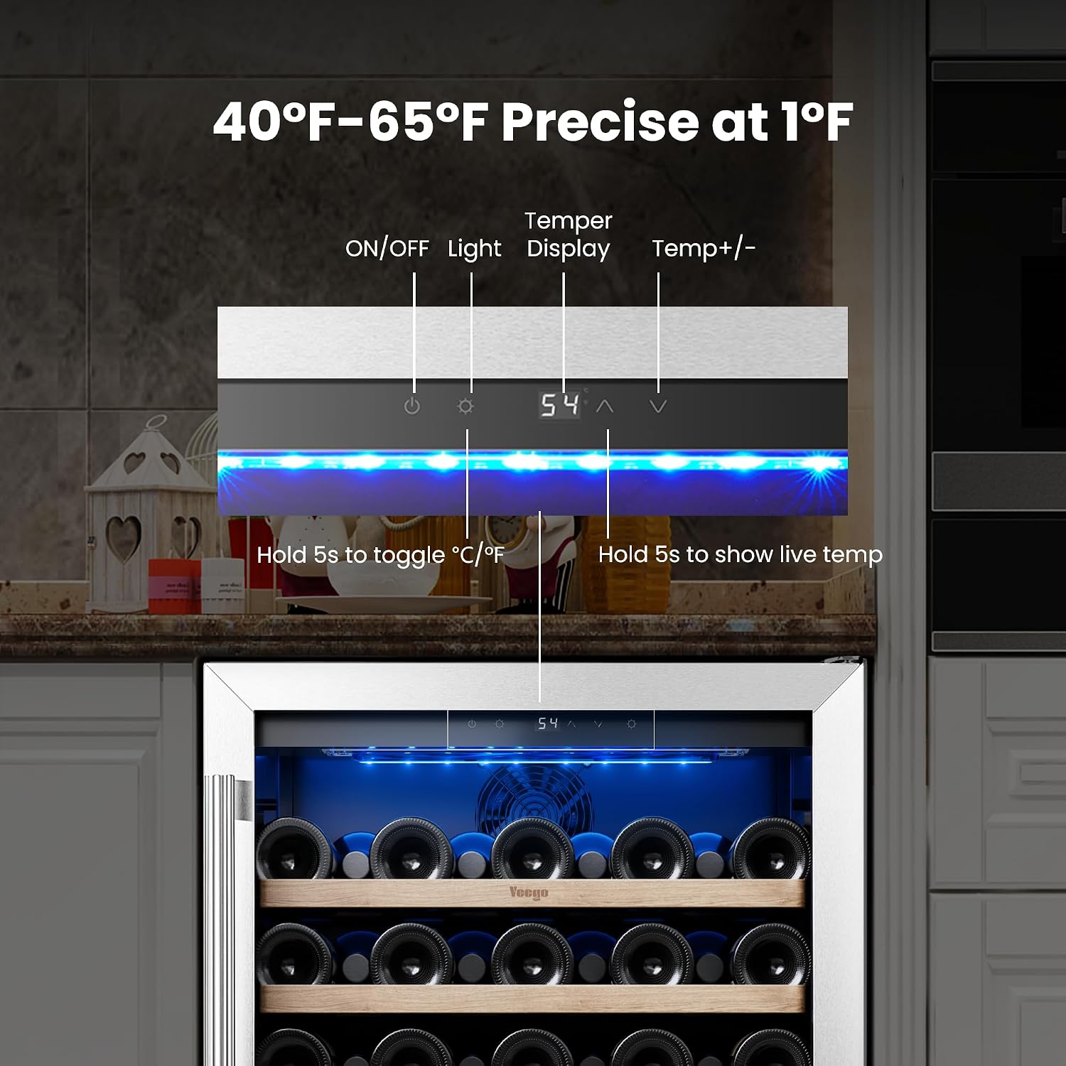 Yeego Wine Fridge Cooler - 24  - Wine Beer Fridge Under Counter recension och pris