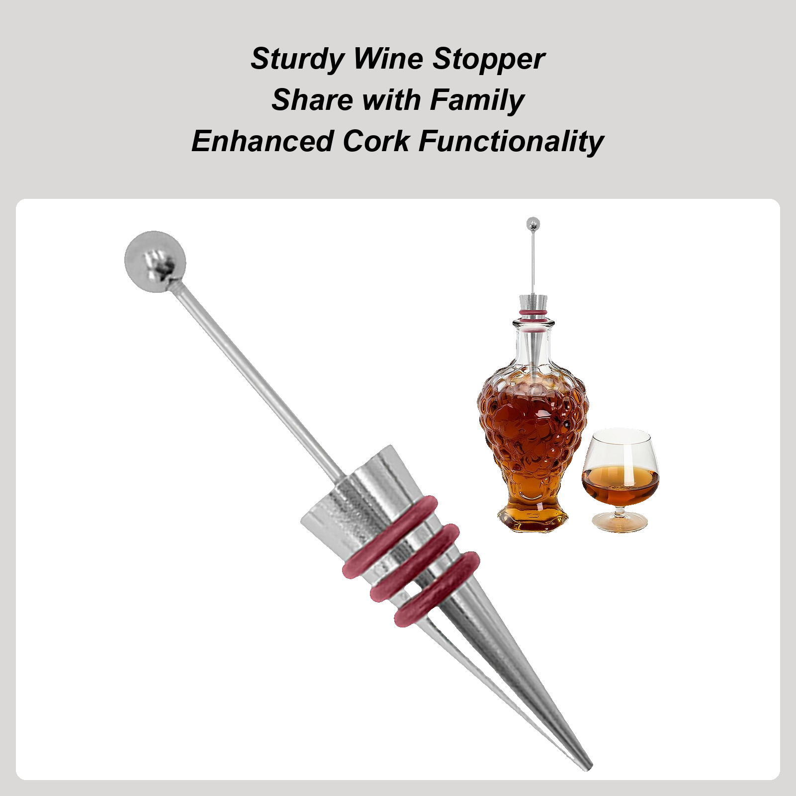 Wine Stopper Alloy Silicone Re - Wine Stopper Vacuum recension och pris