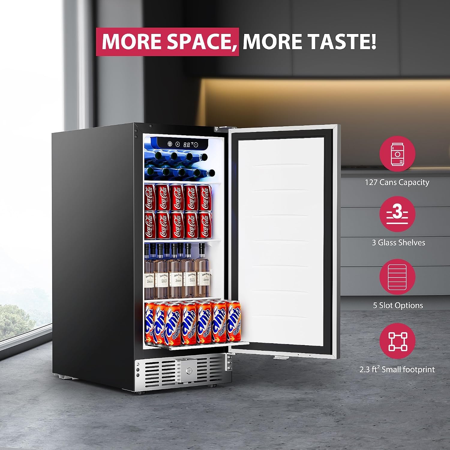 15 Inch Beverage Cooler Under  - Wine Beer Fridge Under Counter recension och pris
